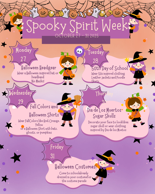 spooky spirit week