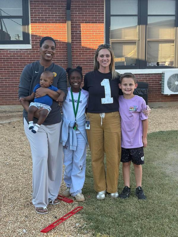 Coach Ball and Ms.Eaton with family