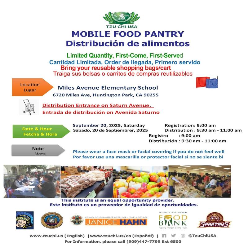 Tzu Chi Mobil Food Pantry