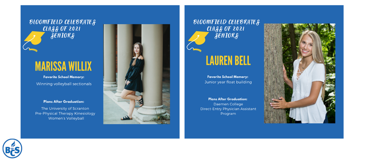 senior shout out Marissa Willix and lauren bell