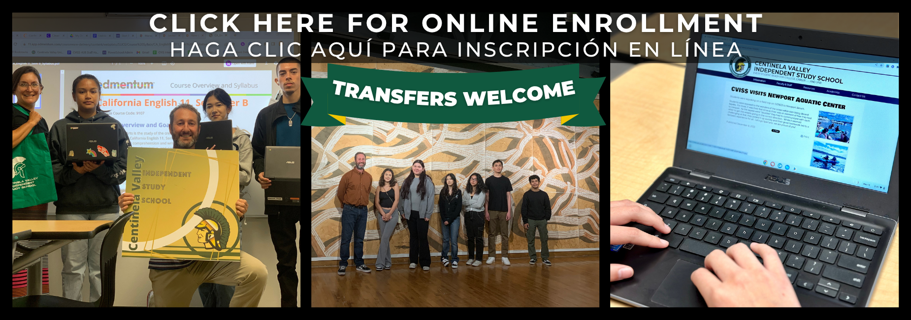 Click here for online enrollment