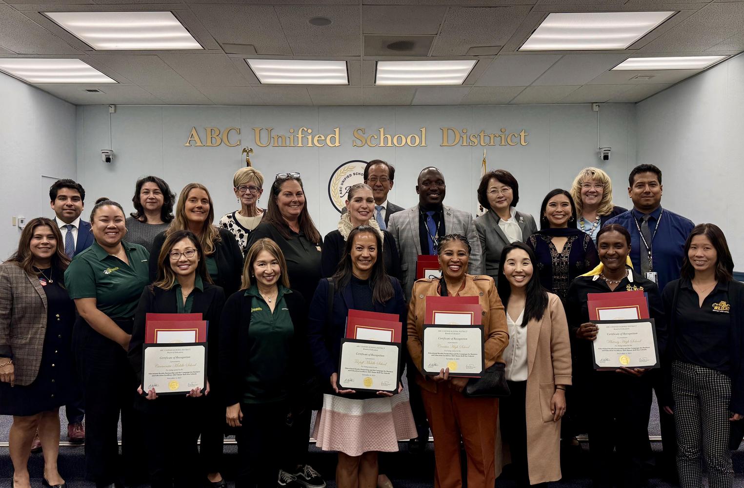 Honor Roll Recognition w/ ABC Board