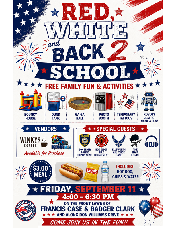 Red,White and Back 2 School Flyer