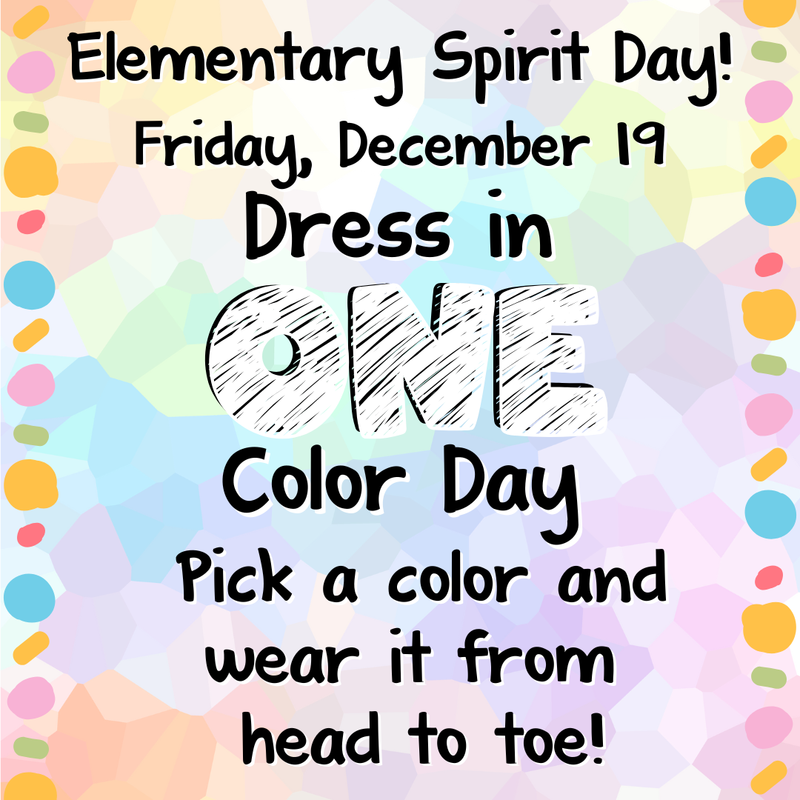 Elementary Spirit Day