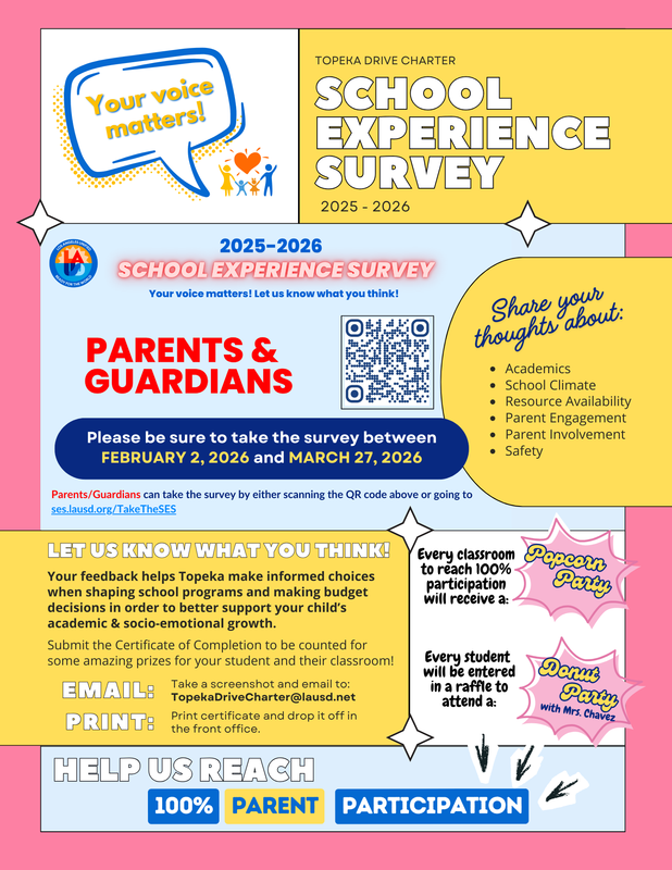 Topeka School Experience Survey Flyer