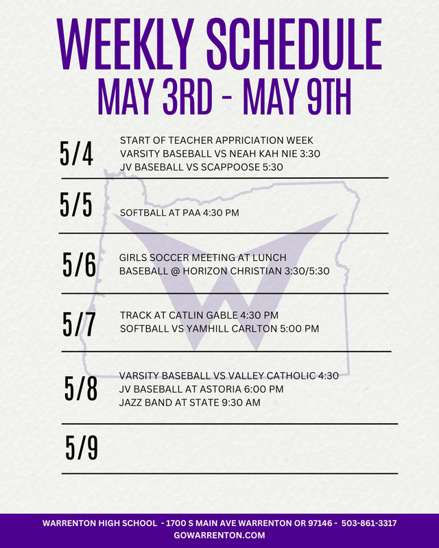 Weekly Schedule