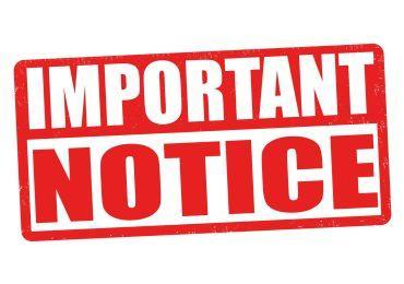 Important Notice