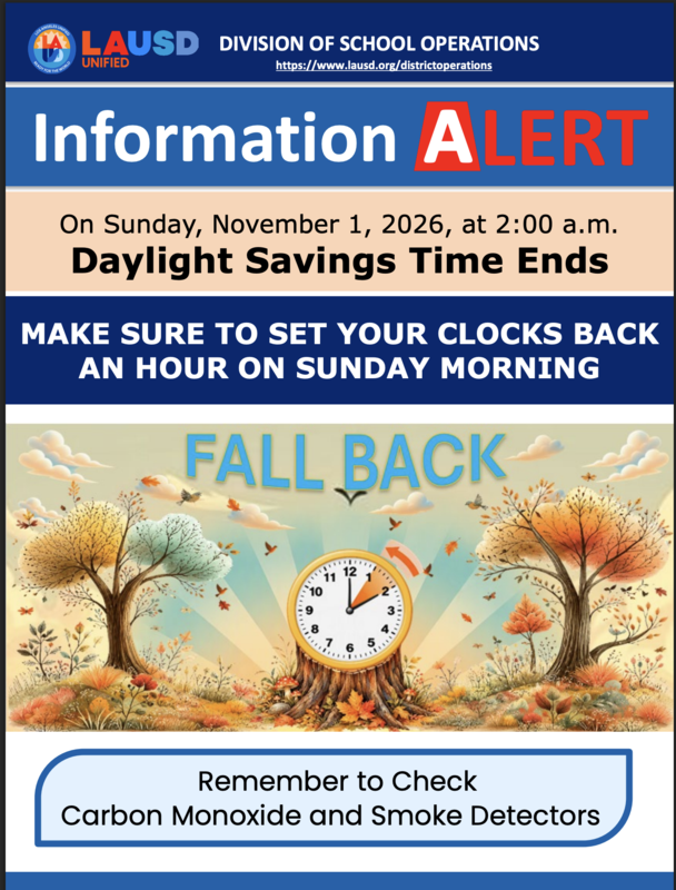 Daylight Saving Time Ends - Fall Back