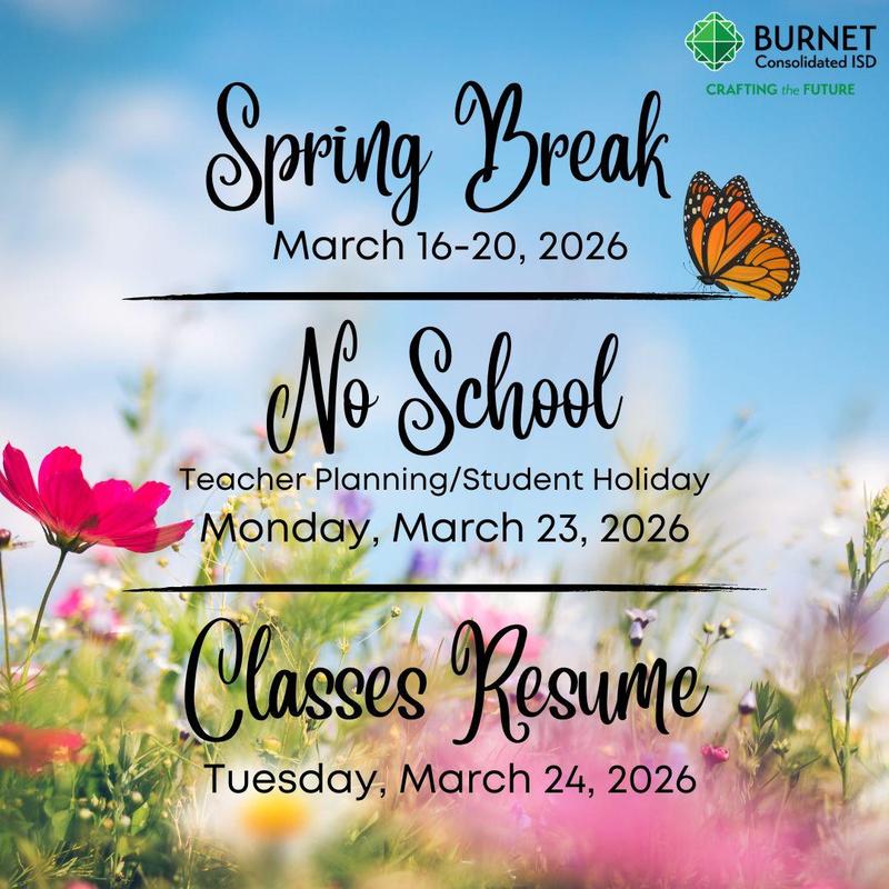 Spring Break - March 16-20 Featured Photo