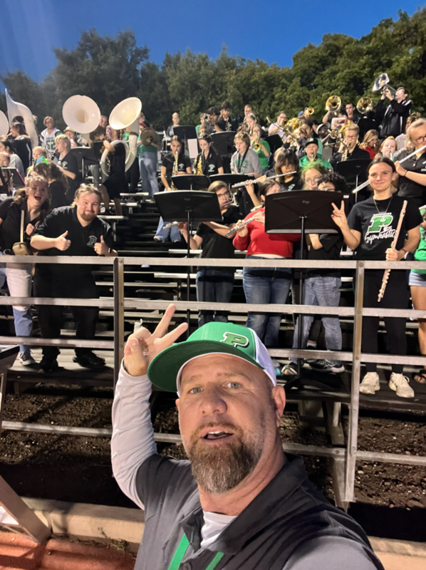 Pierre Emerald Regiment performing at Football Game