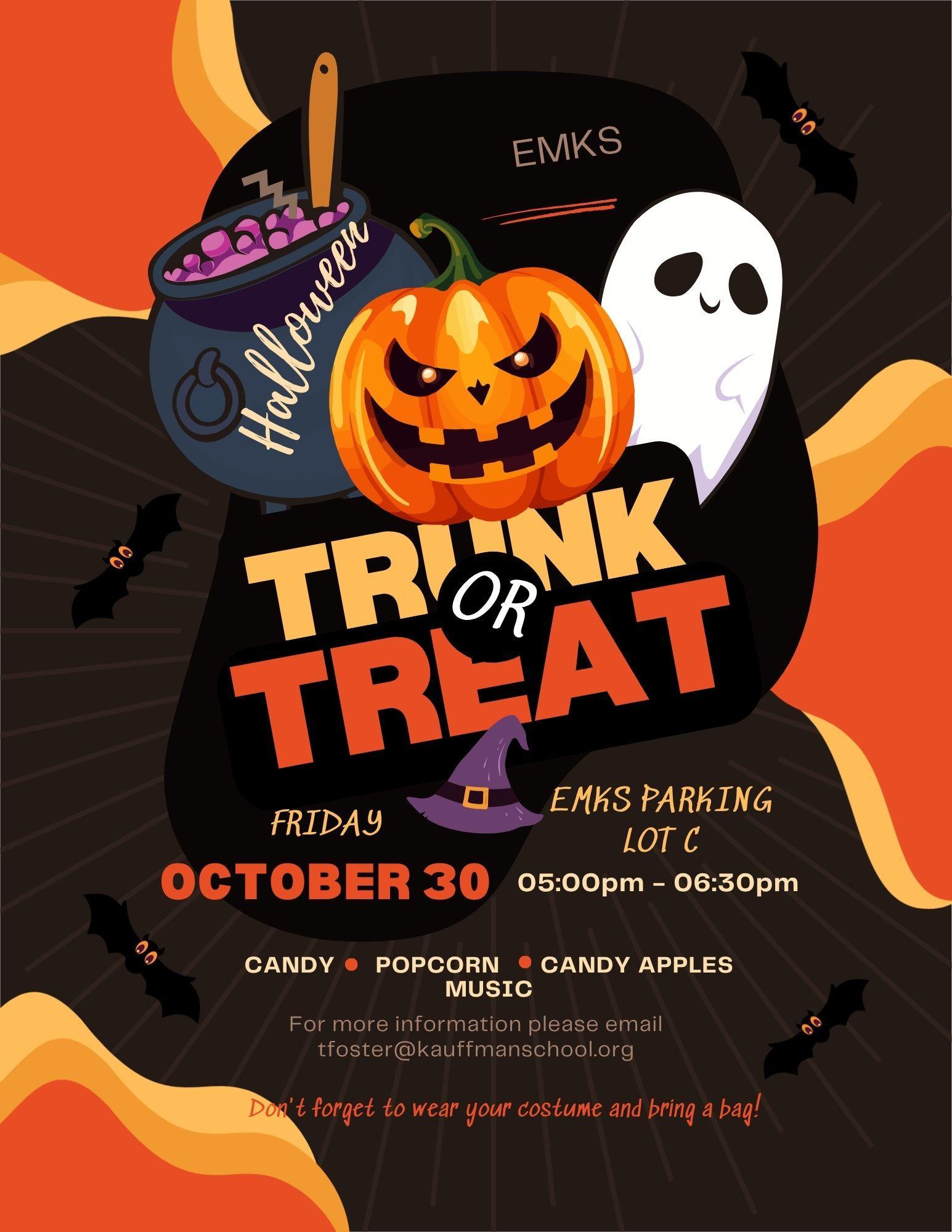 YOU ARE INVITED TO TRUNK OR TREAT WITH EMKS!!!! Image