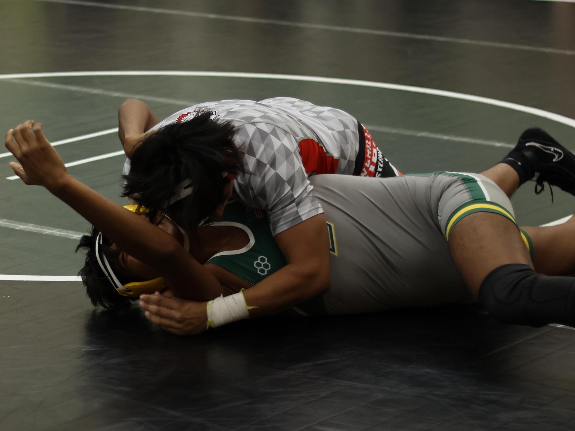 boys wrestling at liberty duals