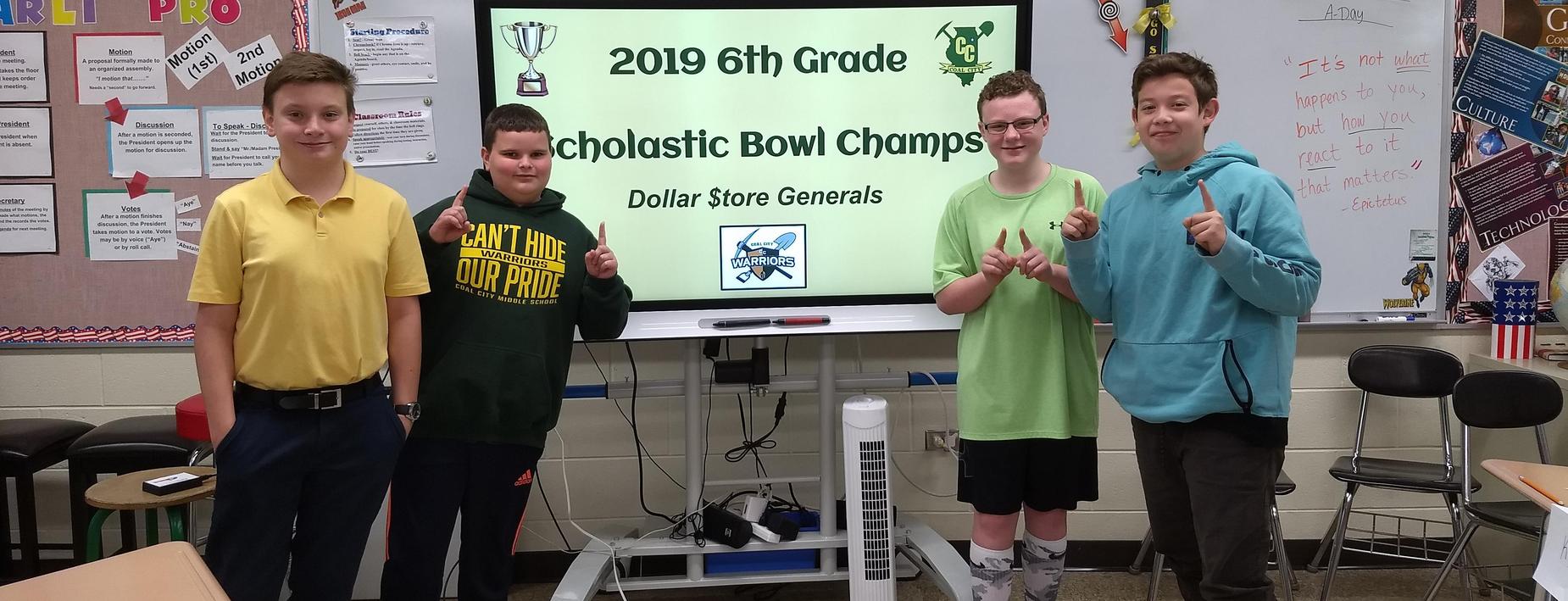 Scholastic Bowl Champs