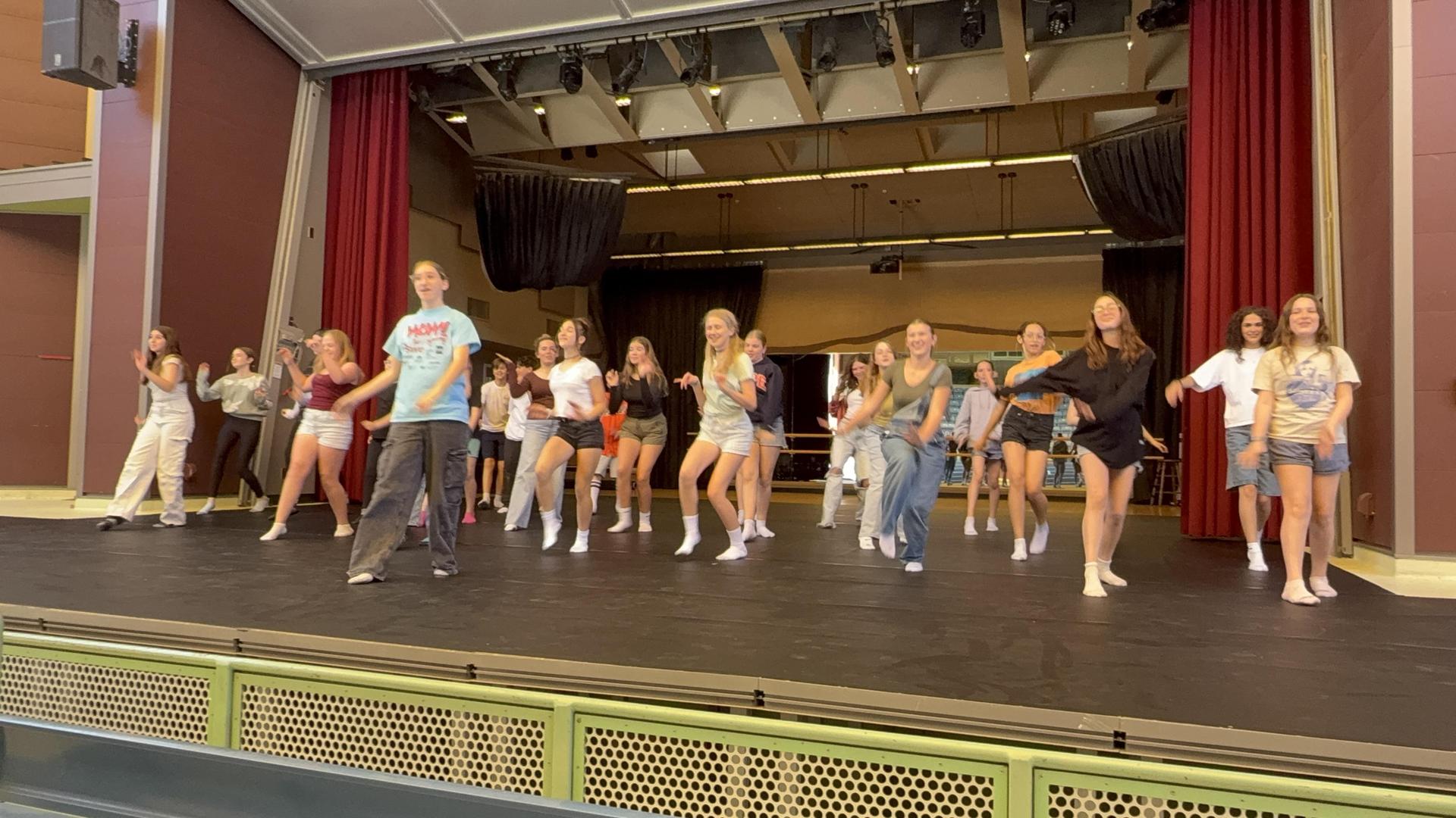 photos of choir and drama students