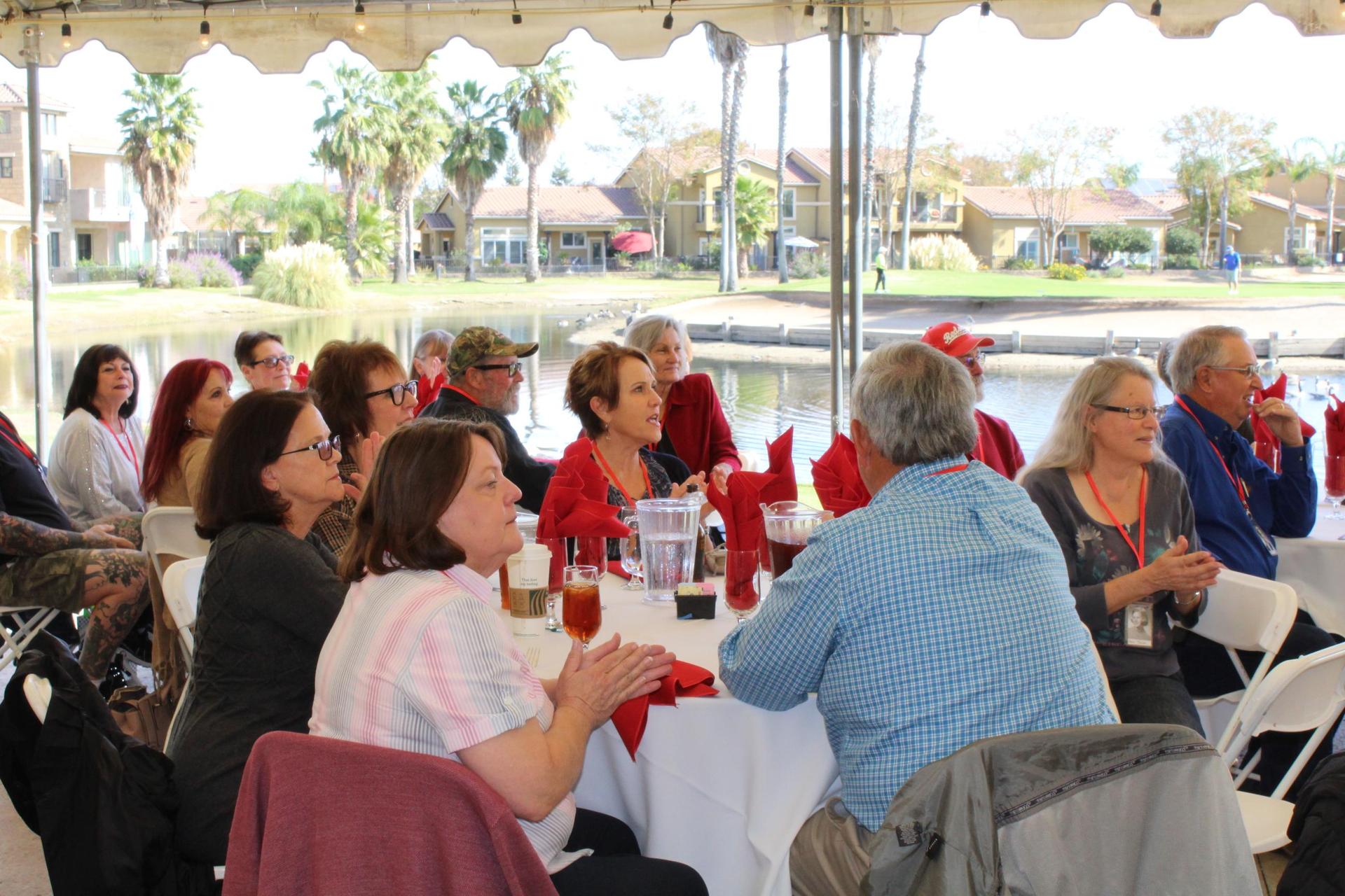 Members of the class of 1971 at their 50 year reunion