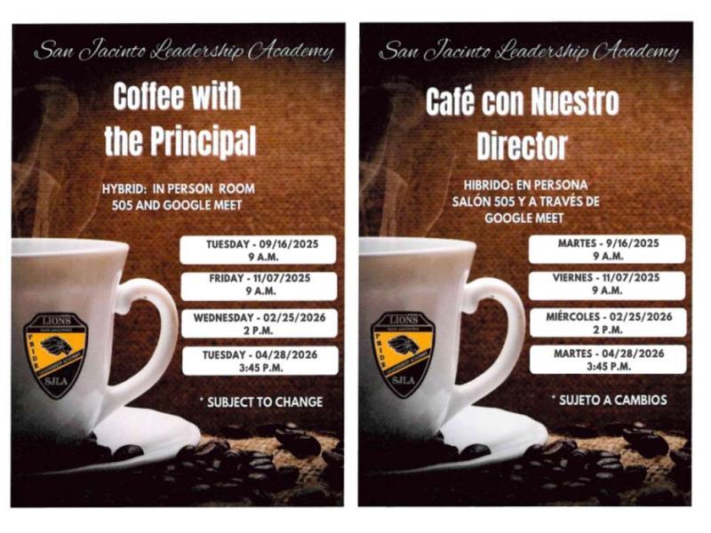 coffee with principal