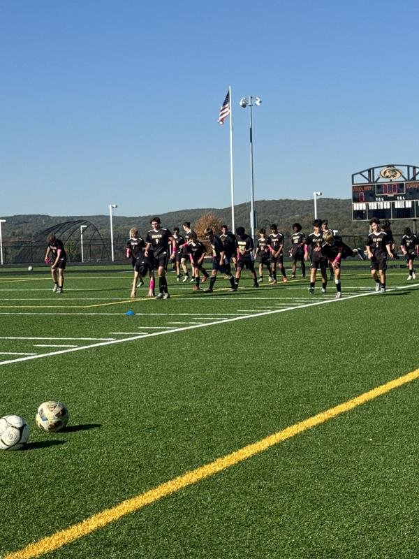 boys playing soccer