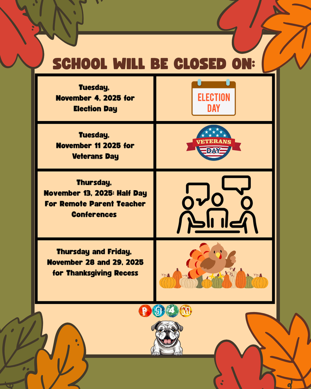 English- leaves and calendar icons