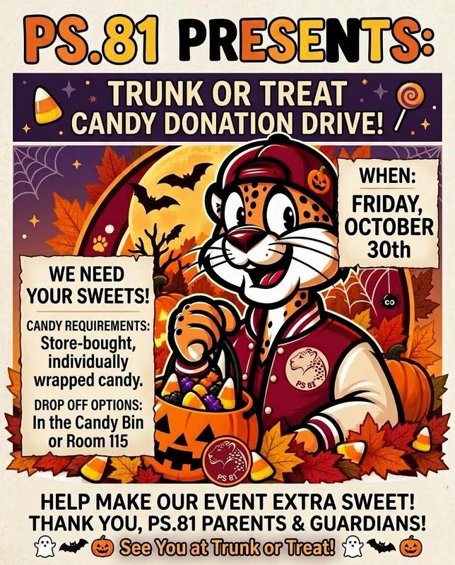 Trunk or Treat on October 30th. Please help with donating candy!