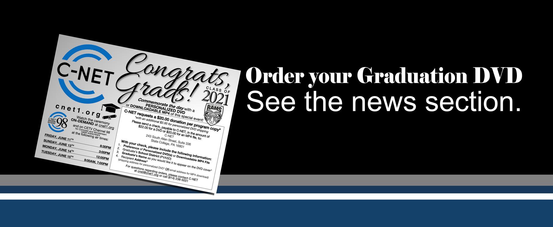 Graduation coverage and DVD ordering