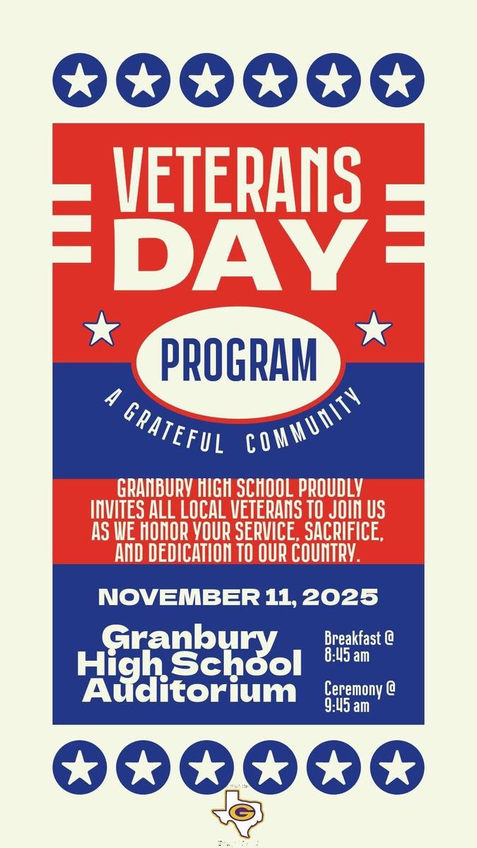 25-26 Veterans Day Community Program Flyer