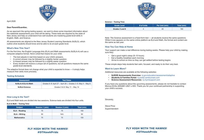 NJSLA Parent Letter