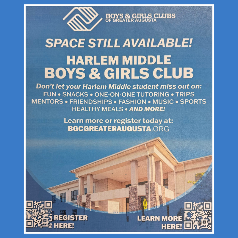 join the boys and girls club at harlem middle school