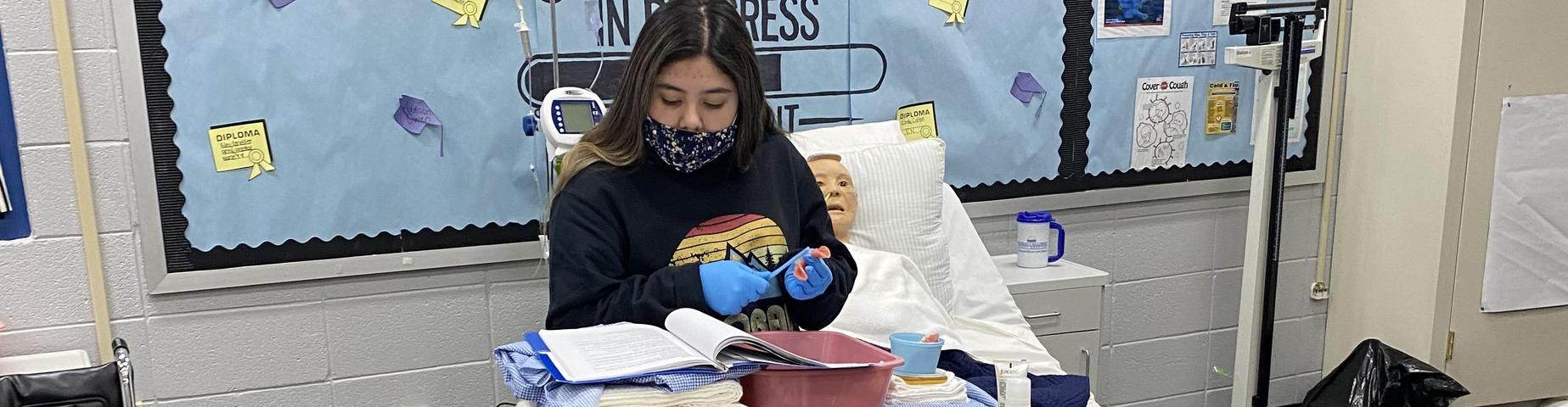 Mrs. Hungerford's Class: MNA “Medicaid Nurse Aide” . This is a dual credit class at WKCTC and required for entrance to many nursing programs around the state.