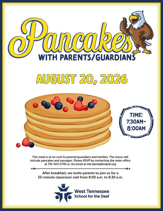 Pancakes with Parents/Guardians flyer