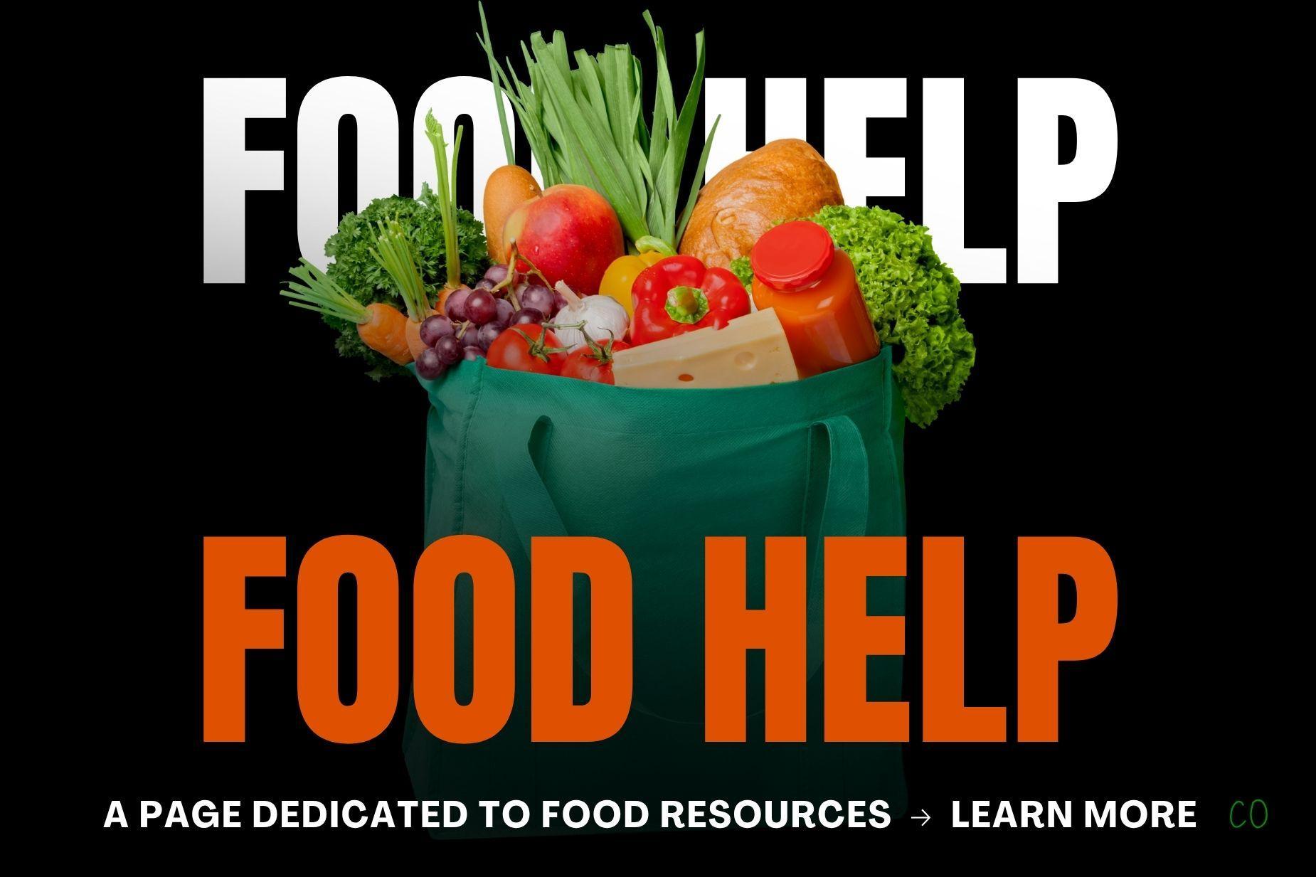 visit our community resource page to get food resources