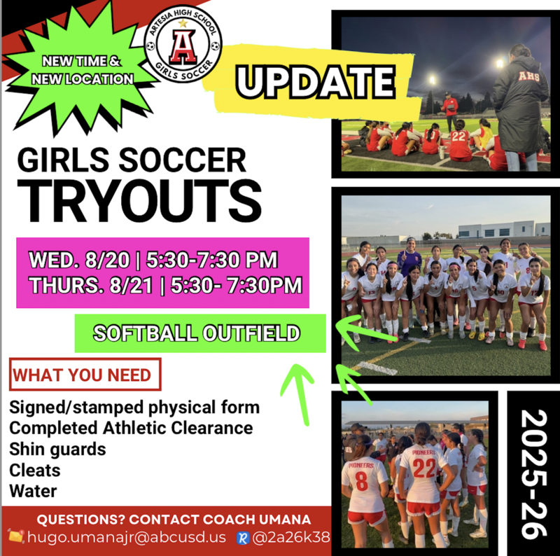 Girls Soccer Tryouts