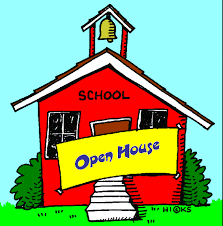 There is a picture of a school house with the words