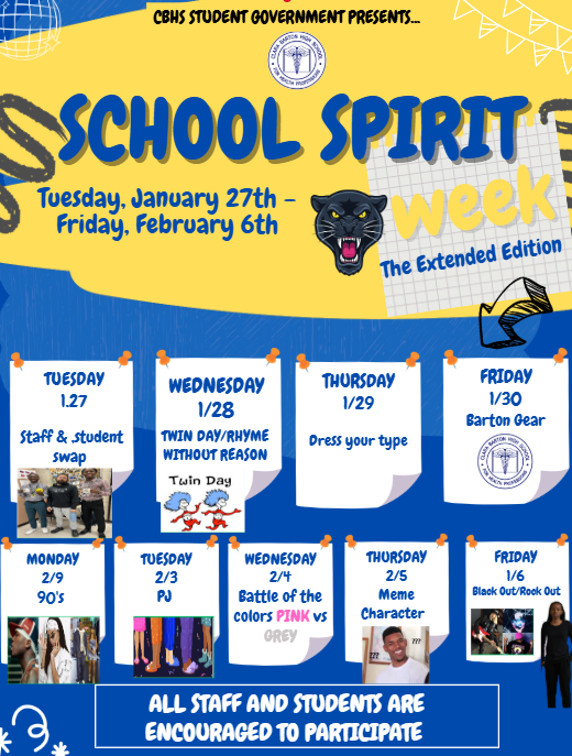 School Spirit Week Days