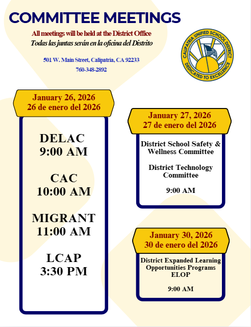 January District Meetings