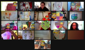 Zoom class showing their shields