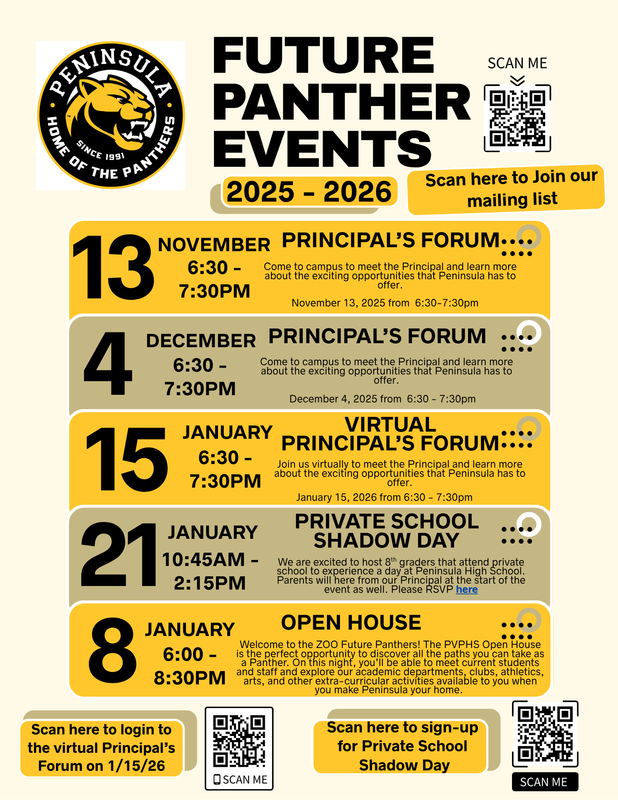 panther events