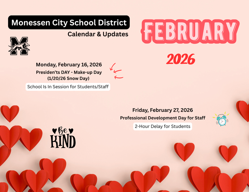 MCSD Monthly Calendar & Updates Featured Photo