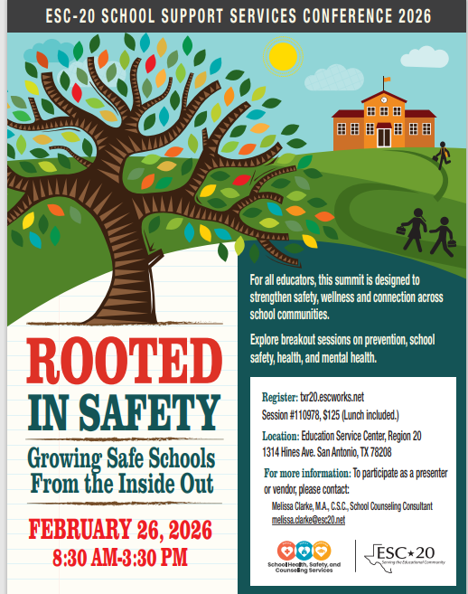 Flyer for Rooted in Safety Conference scheduled for 02/26/26