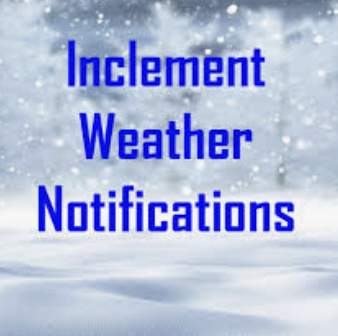 Inclement Weather Make Up Day: Monday, March 23
