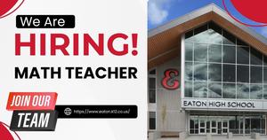 math teacher position open at eaton high school