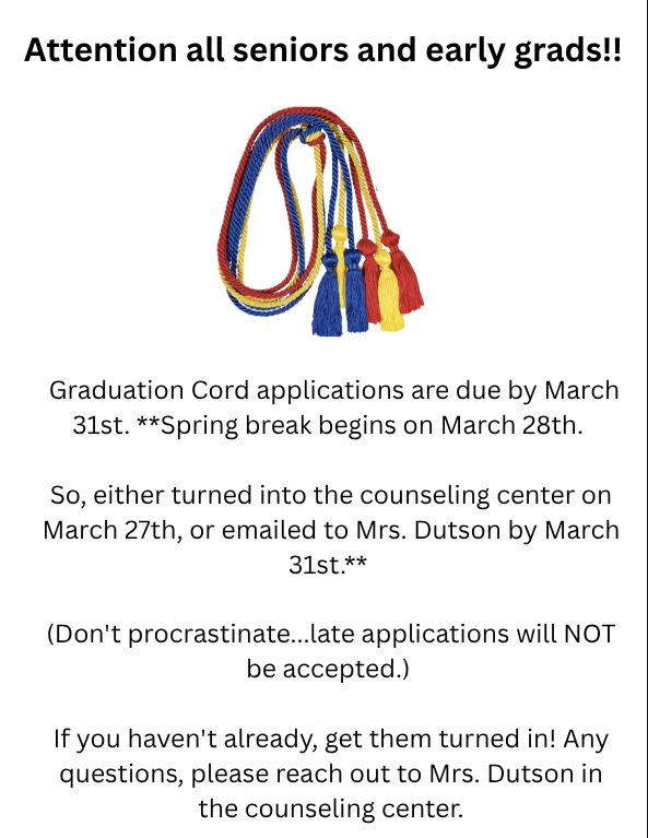Graduation Cords Flyer
