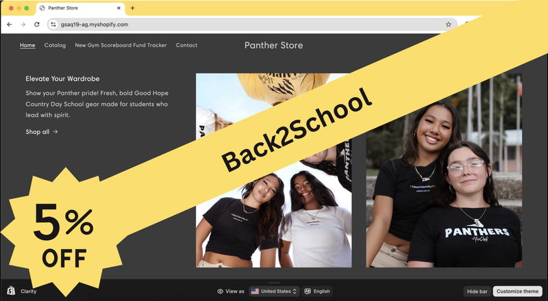 The Panther Store - DISCOUNT CODE (Back2School)