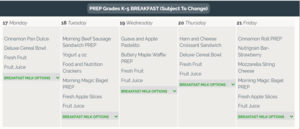 Breakfast for the Week/ Desayuno de la semana