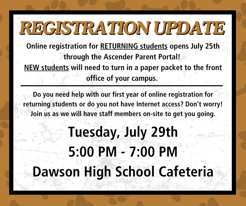 Registration Update