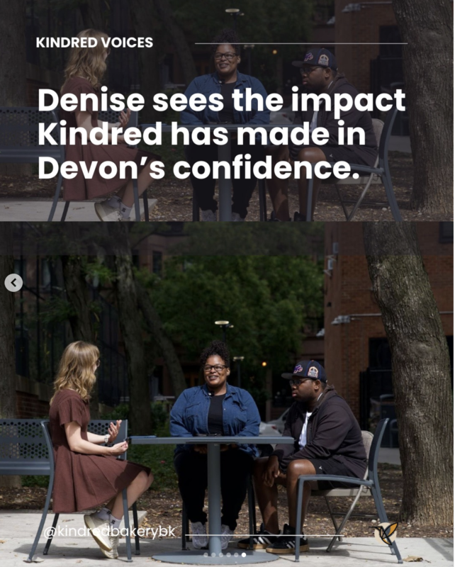 Mother, reporter, and student with text