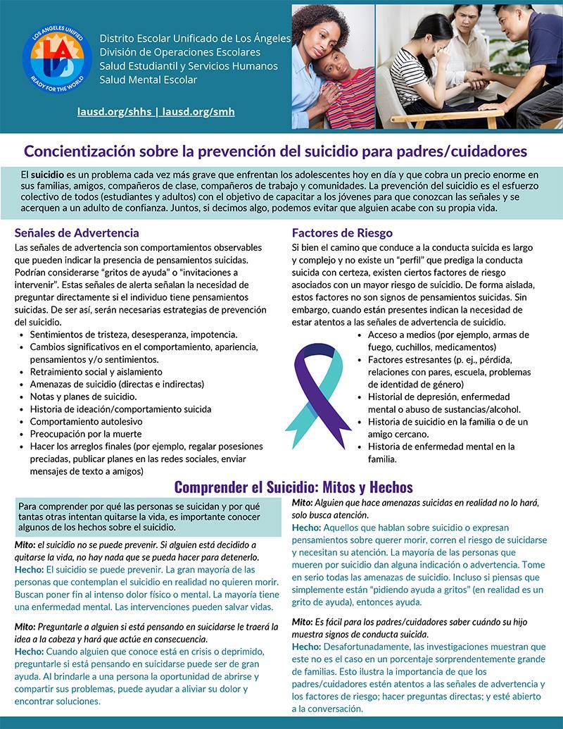 Suicide Awareness & Prevention Resources – Resources – School Mental Health