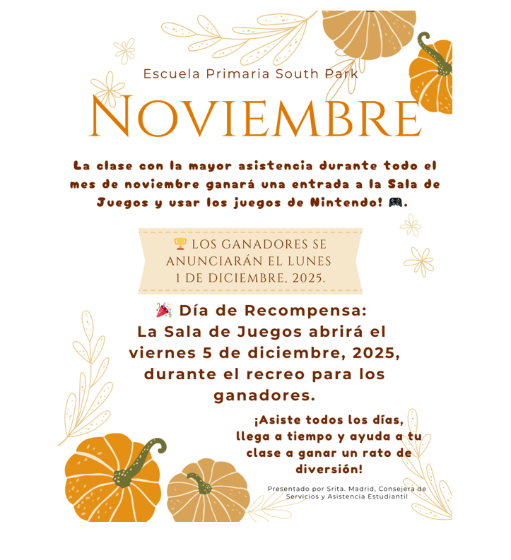 November Attendance Challenge