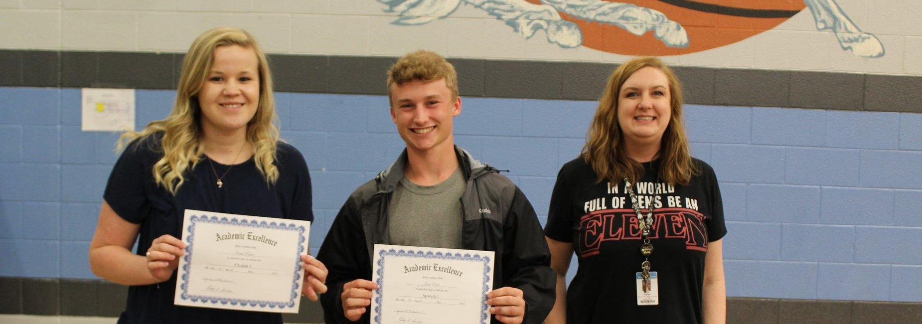 11th Grade Awards for Spanish II