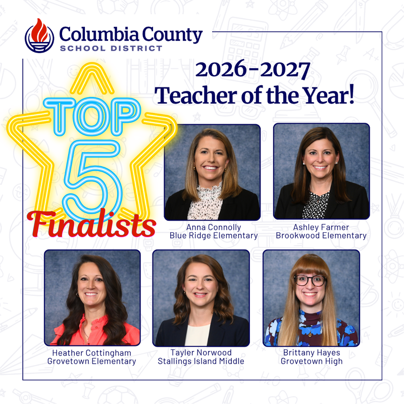Finalists for teacher of the year