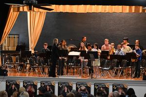 Band performing for the spring concert.